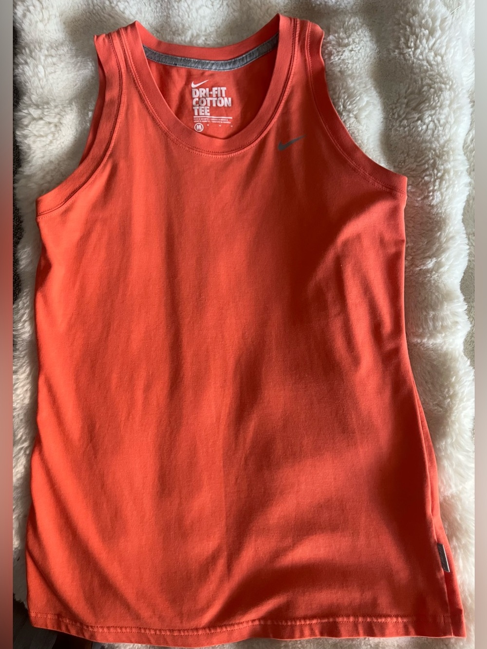 Nike Coral Orange Dri-FIT Cotton Tee